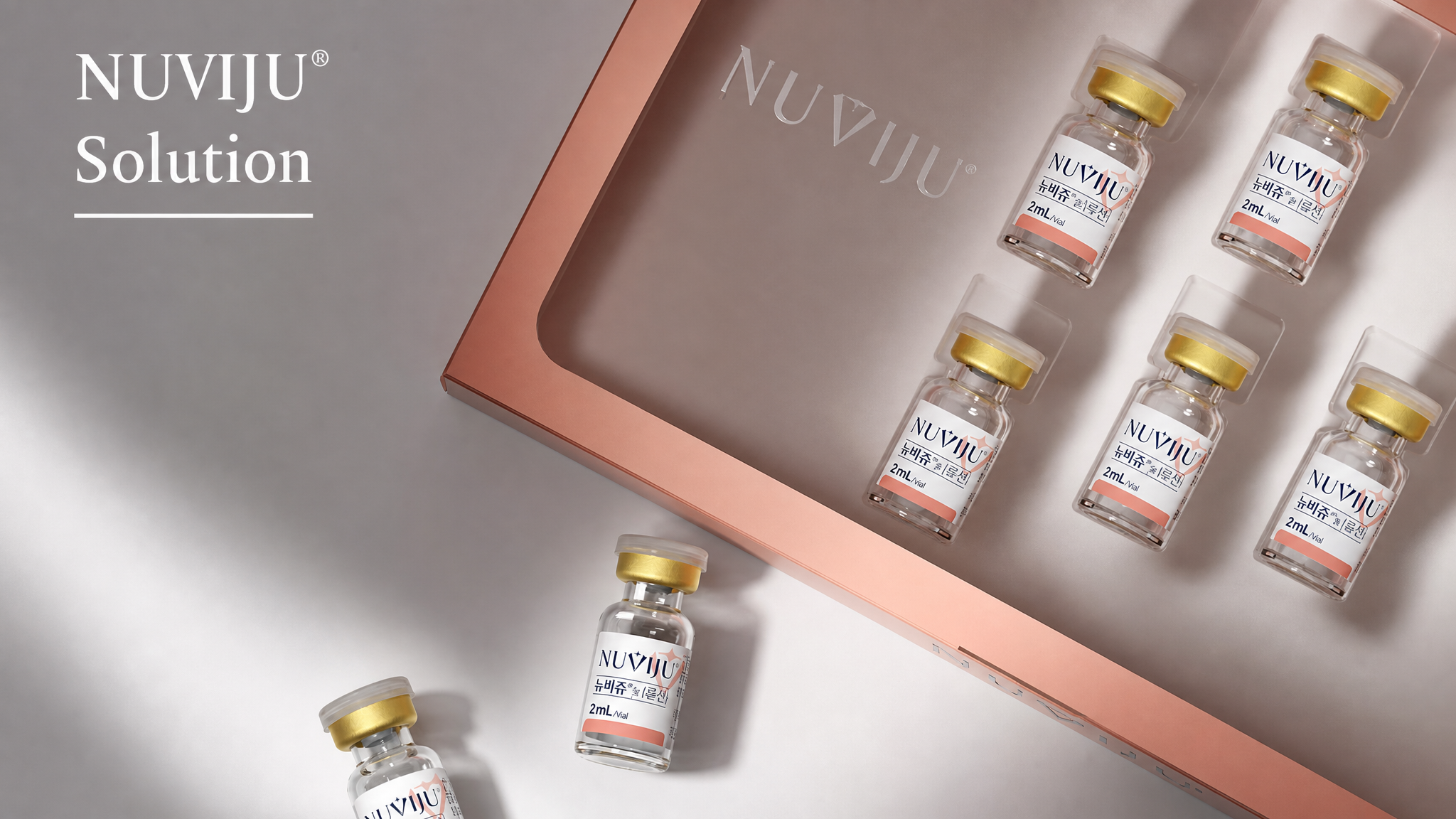NUVIJU 产品盒与胆酸西林瓶 - 颏下脂肪改善注射